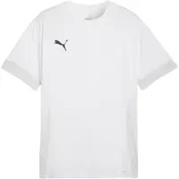 Puma Tränings T-Shirt teamGOAL - Vit/Svart/Fjädergrå, storlek X-Large