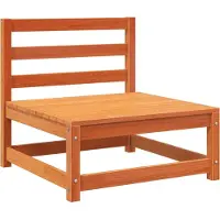 vidaXL Trädgårdssoffa utan armstöd vaxbrun 70x70x67 cm massiv furu