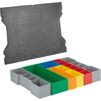 Bosch Professional 1600A016N8 L-BOXX Väskinsats 13 delar (L x B x H) 409 x 319 x 63 mm