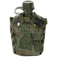 MFH - Max Fuchs MFH US Fältflaska med Nylonöverdrag 1L (Färg: Woodland)