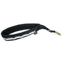 Annan Tillverkare Loboo Halsband Polstrad Halvstryp 50mm (Färg: Svart/Grå, Längd: 60cm)