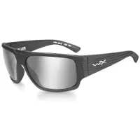 Wiley x WileyX VALLUS Smoke Grey Silver Flash lens Matte Graphite frame