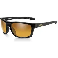 Wiley x WileyX KINGPIN Polarized Gold Mirror Matte Black frame