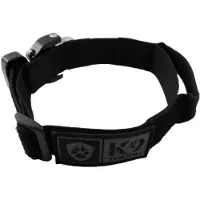 K9 Thorn Echo Cobra Hundhalsband med Grepp (Färg: Svart, Storlek: Medium)