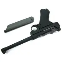 WE Airsoft WE Luger P08 M 6" GBB Full Metal