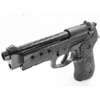 WE Airsoft WE M92 Rail Hex Cut GBB 6mm - Svart