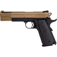 Cybergun Colt 1911 Ported GBB 6mm - Tan/Svart
