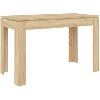 vidaXL Matbord sonoma-ek 120x60x76 cm konstruerat trä