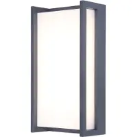 Lutec Vägglampa utomhus QUBO, Aluminium / grå / zink, Aluminium / grå / zink, Modern, Utomhusvägglampa