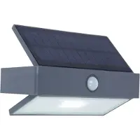 Lutec Arrow 6910601335 Solcells-utomhusväggbelysning med rörelsedetektor LED LED fast installerad 2.3 W Antracit