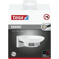 TESA ekkro 40240-00000-00 Tvålskål Krom (glänsande), Vit (satinerad)