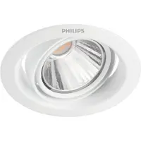 Philips Funktionell Pomeron infälld lampa, Nedtryckbar spotlight, Glödlampan/-lamporna kan inte bytas ut, 1 lampor, LED, 2700 K, Vit