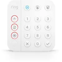 Ring Alarm Keypad - 2:a generationen - tangentbord - trådlös - Z-Wave - vit