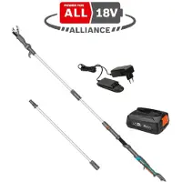 Gardena batteridriven teleskopsåg/beskärare HighCut 360/18V - set