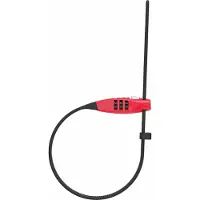ABUS Combiflex Travelguard - Cykellås Red 85 cm