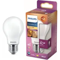 Philips LED E27 Normal 40W Frost Dimbar WarmGl 470lm