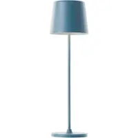 Brilliant Kaami LED-bordslampa, dimbar, ljusblå Kaami, dimbar, Blå, Vardagsrum / matsal, Metall, Modern