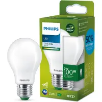 Generique - LED-glödlampa med filament - form: A60 - glaserad finish - E27 - 7.3 W (motsvarande 100 W) - klass A - svalt vitt ljus - 4000 K