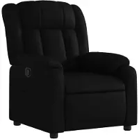 vidaXL Reclinerfåtölj svart konstläder