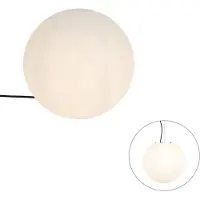 QAZQA Modern utomhuslampa vit 35 cm IP65 - Nura