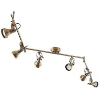 LINDBY - Perseas 6 LED PlafondAntique Brass