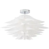 LINDBY Taklampa Rimon , dimbar, Vitt / opal, Vardagsrum / matsal, Syntetmaterial, Modern, Taklampa