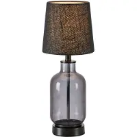Markslöjd Bordslampa , Costero, Svart, Vardagsrum, Glas