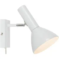 Markslöjd Vägglampa , Metro, Vit, Sovrum, Metall
