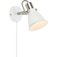 Markslöjd vägglampa vit ALTON 107857