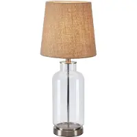 Markslöjd Bordslampa , Costero, Beige, Vardagsrum, Glas