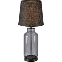 Markslöjd Bordslampa , Costero, Svart, Vardagsrum, Glas