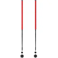 Les batons d'Alain - Skidstavar - Cerise för Unisex - Storlek 115 cm - Röd