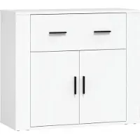 vidaXL Skåp, Vitt, 80X33X70 Cm, Träbaserat Material