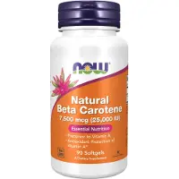 Now Nu kompletterar livsmedel naturliga betakaroten 25 000 iu Essential Nutrition 90 Softgels