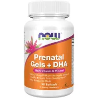 NOW,NOW Foods,NOW,NOW Foods , Prenatal Gels + DHA, 90 mjuka kapslar