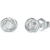 GUESS 4G Crush Perfect Links silverfärgade stiftörhängen JUBE04065JWRHT/U