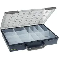 Raaco Assorter 55 4x8-17 Låda (L x B x H) 338 x 261 x 57 mm Antal fack: 17 fast underavdelning Innehåll 1 st