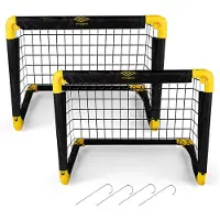 Umbro Set med 2 målburar i grått med nät 55x44x44 cm