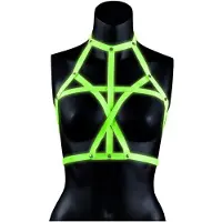 Ouch! Glow in the Dark Behå Harness - Grön - L/XL - Grön