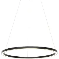 QAZQA Smart pendellampa svart 80 cm inkl LED och RGBW - Girello