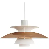 Louis Poulsen Taklampa , PH 5 300, dimbara, Koppar, Vardagsrum, Metall, Design