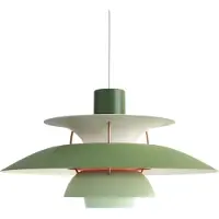 Louis Poulsen Taklampa , PH 5 300, dimbara, Grön, Vardagsrum, Metall, Design