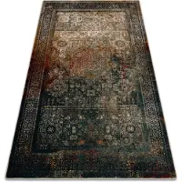 Rugsx Ullmatta OMEGA MAMLUK Rosett vintage emerald 135x200 cm