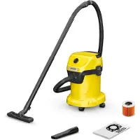 Kärcher WD 3 V-17/4/20, 1000 W, Trummdammsugare, Torr&våt, Dammpåse, 17 l, 74 dB