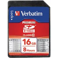 Verbatim - Flash-minneskort - 16 GB - Class 10 - SDHC