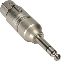 Neutrik NA3FP XLR-adapter XLR-honkontakt - Teleplugg 6.35 mm Stereo 1 st