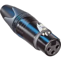 Neutrik NC3FXX-B XLR-kontakter Hona rak Antal poler: 3 Svart 1 st