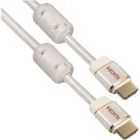 MaxTrack HDMI Anslutningskabel HDMI-A-kontakt, HDMI-A-kontakt 3.00 m Vit C 216-3 L 4K UHD HDMI-kabel