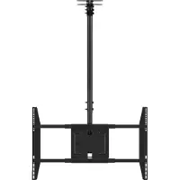 Multibrackets M Public Ceilingmount Large Single - Monteringssats (takplatta, lutande takmontering, VSA-adapter) - för LCD-display - stål - svart - skärmstorlek: 42-63 - takmonterbar