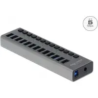 DeLOCK - Hubb - 13 x SuperSpeed USB 3.0 - skrivbordsmodell